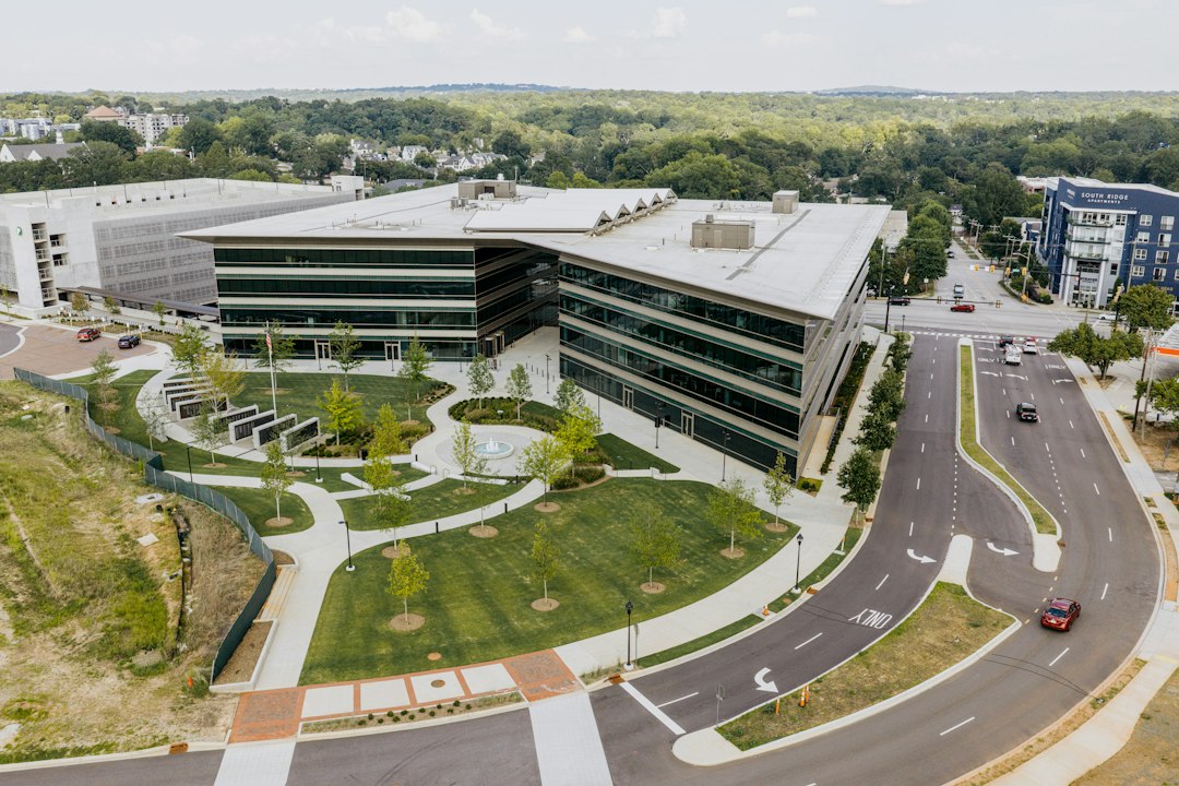 Modern business campus representing growing Berkeley County organizations