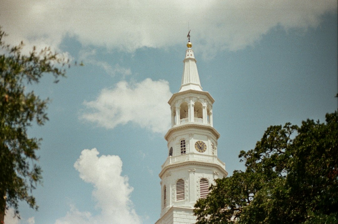 Historic church architecture in Charleston South Carolina